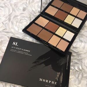 Morphe 8L Bronzer & Contour Palette lo-fi sculpt and shimmer